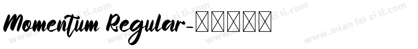 Momentum Regular字体转换